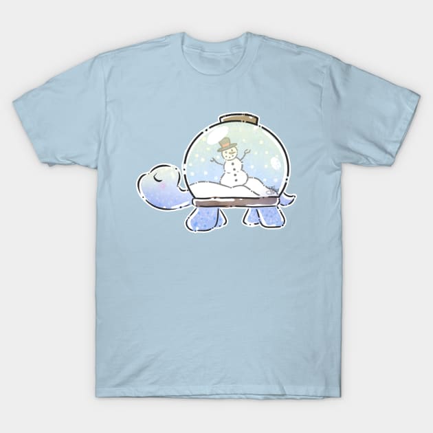 Terrarium Turtle - Snow Globe T-Shirt by Its_MynnuB